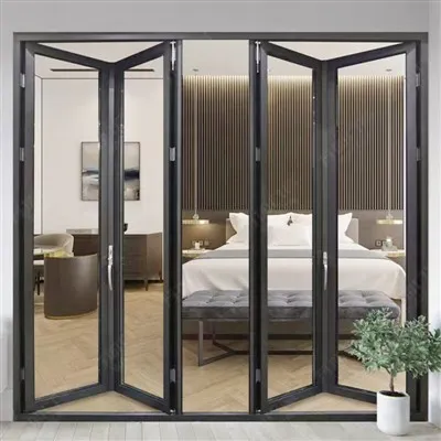 דלת מתקפלת הזזה מאלומיניום